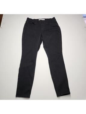 Levis Signature Totally Shaping Pull On Skinny Jeans Womens 31 Black